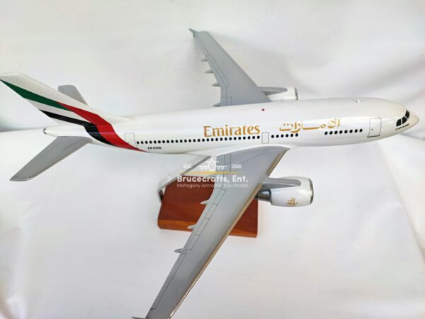 Model of A310-300 Emirates Airlines with detailed craftsmanship.